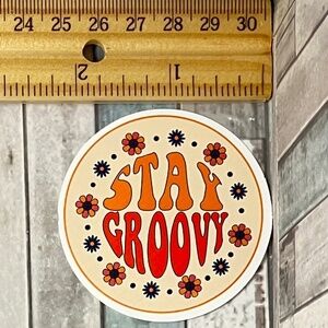 🌀10/$10🌀 70s Hippie Reusable Waterproof Vinyl Sticker Decal